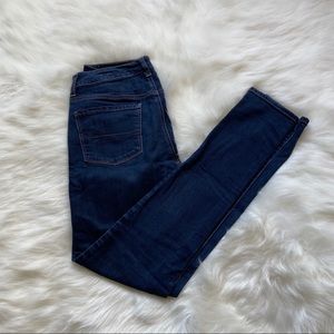 American Eagle Hi-Rise Blue Skinny Jeans 8